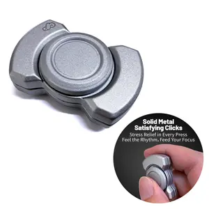 3 in 1 Transformable Coin Spinner, Finger Toy for Adults, Stress Relief Toy, EDC Fidget Toys, Metallic Finger Spinner, Durable Leisure & Outdoor Recreation Equipment, Portable Anxiety Management Spinner, High-speed Rotation Spinning Toy