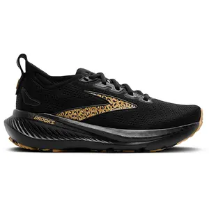 Brooks Women's Glycerin 23 Untamed Running Shoes Black/Biege with Bold Leopard Print Design for Style and Performance