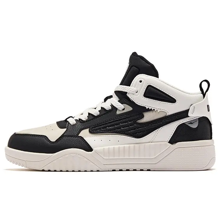 Erke Conquest 2.0 Mid-Top Skate Shoes for Men with Slip-Resistant and Durable Design in Black and White Trending Shoes, House White Official Shoes to Get / Maison Mihara Verifiable, with credentials and supporting global authentication