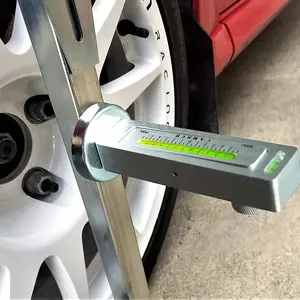 Adjustable Magnetic Wheel Alignment Level Tool Camber Gauge with Green Bubble Level for Car Wheels 4 Wheel Alignment Positioning Tool Durable Plastic Strut Camber Caster Measuring Tool Automotive Repair Tool,summervibes