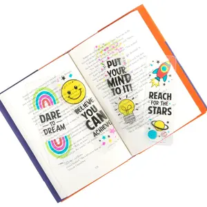 2" x 6" Bulk 48 Pc. Inspirational Clear Reader Plastic Bookmarks