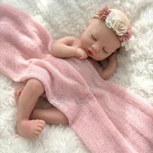 Ｍayfair Silicone Baby Doll 13 Inch/33cm (Weight: 4.0 lb) Full Body Silicone Reborn Doll Girl | Drink & Wey System Squishy Baby Dolls For Kids 3+ summerwins,summerwins