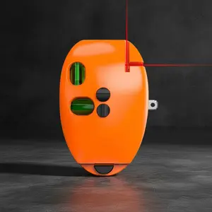 All-in-One Electronic Leveler and Laser Square Tool, High-Accuracy 90 Degree Line Projector for Woodworking and Construction, Portable Right Angle Layout Tool with Easy Operation for All Surfaces