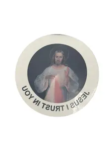 Jesus I Trust in You 4" Window Sticker - Christian Faith Expression for Car or Home Decor - Easy Peel & Stick Spiritual Encouragement Gift