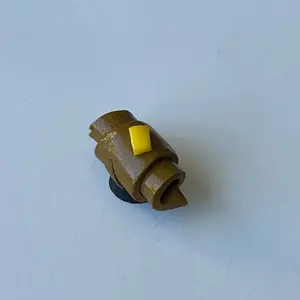 Croissant style clay magnet with a slice of butter