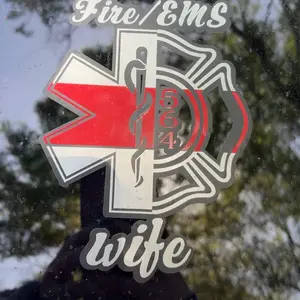 Fire/EMS wife sticker