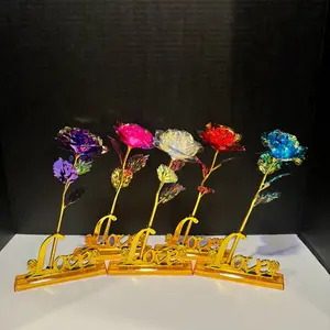 Galaxy Rose with Love Stand Decor Decorative