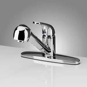 Pull-Out Single Handle Kitchen Faucet - Chrome