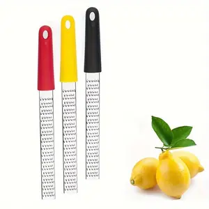 1pc Lemon grater, cheese grater, multi-functional stainless steel garlic grater, manual ginger grater, vegetable grater, kitchen utensil