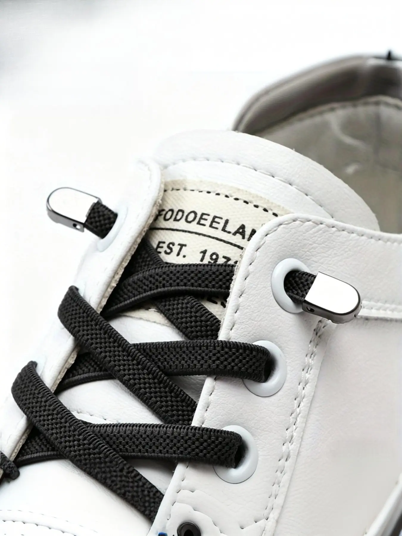 Adjustable Elastic Shoelaces for Sports Shoes, Shoelaces for Sneakers, Polyester and Spandex, Metal Eyelets, Perfect for Casual Footwear, Comfortable and Durable