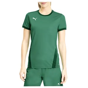PUMA Womens Team Goal 23 Crew Neck Short Sleeve Jersey Casual - Green