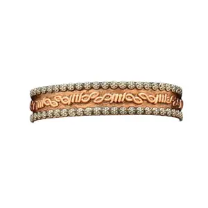 M&F Western Men's Silver Strike Barbwire Copper Cuff Bracelet D47811