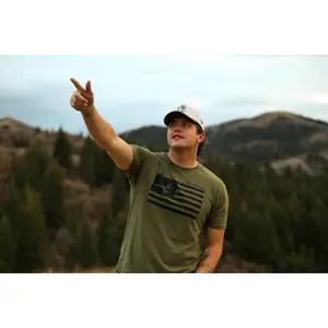 Freedom Flag Shirt (Military Green)
