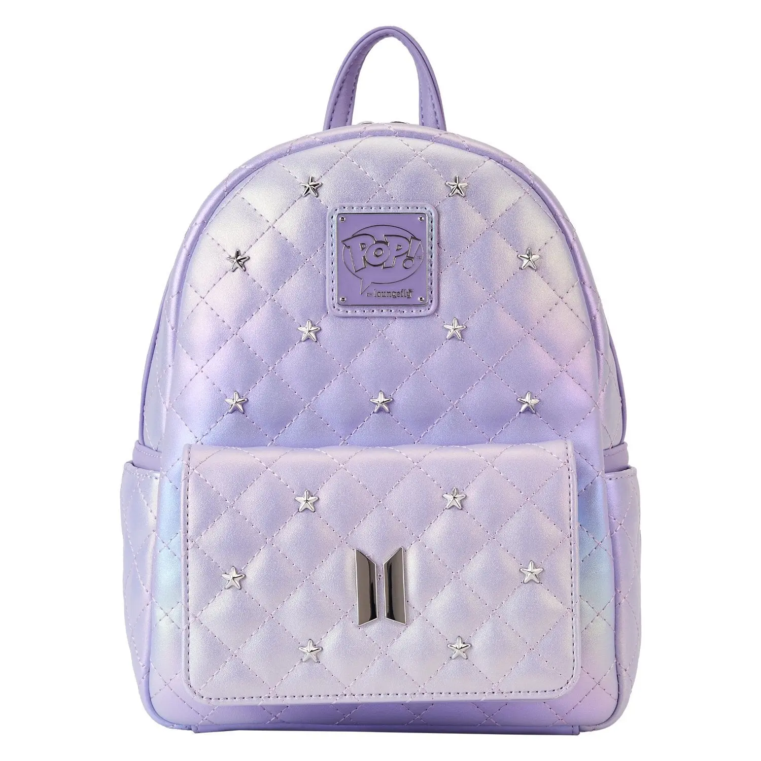 Funko Pop! By Loungefly BTS Logo Iridescent Purple Mini Backpack