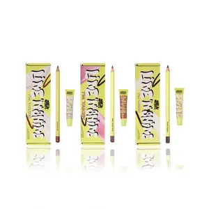 [Made by Mitchell] LINE 'N' SHINE Lip Makeup Kit, Lip Duo Kit | Nude Lip Liner & BEAM Gloss Set, Perfect for Everyday Use