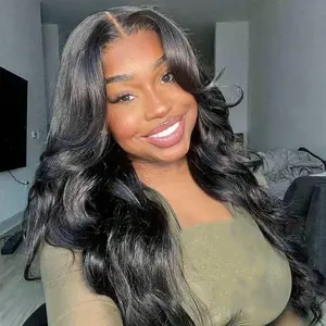 Alipearl Wig Glueless Loose Body Wave 4x7 Lace Closure Wigs  Pre Cut Wig Pre Bleached Human Hair Ready to Go Wig