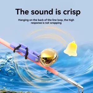 2/4pcs Per Set of Super Loud Anti Fall Rod Bells - Durable, Portable, Easy to Install, Wireless Card Fishing Alarm, Sea Rod Raft Pole, Road Bottom Blind Rod Universal Fishing Hook Sensitive Prompt, Essential Fishing Accessories for Anglers