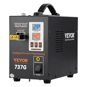 VEVOR Battery Spot Welder, 737G Pulse Spot Welder, Portable High-Power Battery Welding Machine Soldering Station with 2 Welding Modes and LED Lighting for 0.12mm Pure Nickel, 18650 14500 Battery Pack