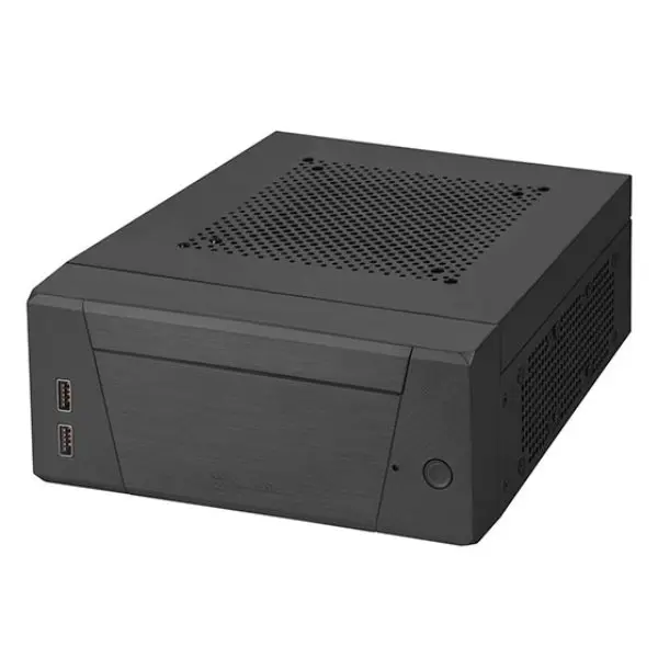 SilverStone Technology ML10B Milo 10 Mini-ITX Chassis - Black, Steel Body, Super Compact Modular Design, Mini-ITX Motherboard Compatible, Equipped with USB 3.0 Ports, Mini-Itx Mb