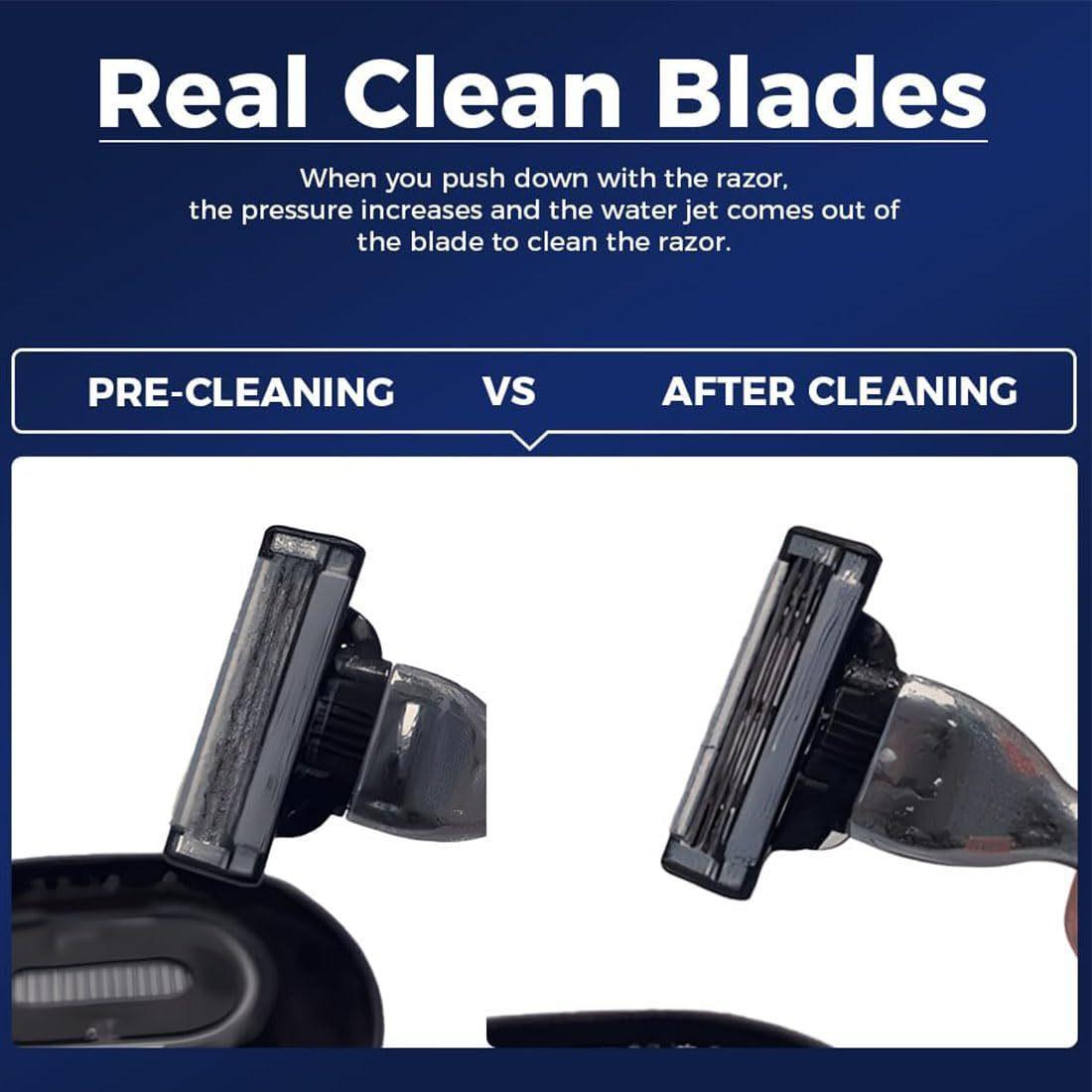 Shaver Cleaner—Cleans razor blades in seconds