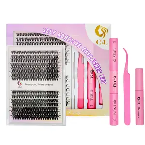 Lash Extension Kit Waterproof Lash Clusters False Eyelashes Kit natural look Long lasting Individual   Eyelash Extension Eyelash Extensions