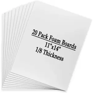 20 Pack  Boards 11x14  Core Backing Board 1/8 Inch Thickness  Poster Boards for Projects, School, Crafts, Office & Art Projects