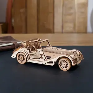 UGEARS Sports Car Rapid Mouse - 3D Car Model Puzzle with Powerful Dual Engine System