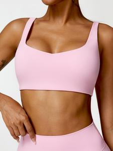 solid backless wireless sports bra for women, quick drying breathable comfortable seamless workout yoga bra, ladies sportswear for wear, gym clothes women, basic minimalist womenswear valentine's day, seamless sports bras