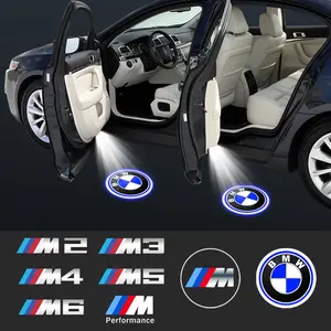 2/4pcs LED Car Door Welcome Courtesy Lamp Projector Light, Led car lights, For BMW 1 3 5 7 Series M Performance M3 M5 M6 F01 F20 F10 F30 E28 E30 E34 E36 E39 E46 E52 E53 E60 E61 E62 E70 E71 E83 E84 E87 E90 E91 E92 X1 X2 X3 X4 X5 X6