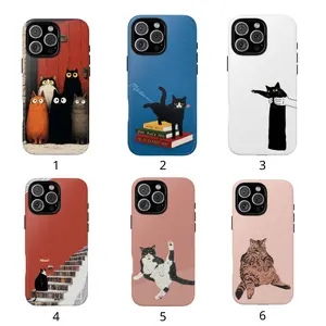 [MAGSAFE AVAILABLE] Cute Cat Case, Durable Phone Covers for Cat Lovers, Stylish Tech Accessories, Pet-Themed Gifts iPhone 17 Pro Max 17 Air 17Pro 16 15 14 13 12 11 Pro Max Series & Galaxy Series