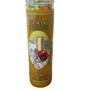 Vela 33 Esencias Suerte, Amor, Exito y Dinero- 33 Essences Candles for Good Luck, Love, Success & Financial Gain - Decor