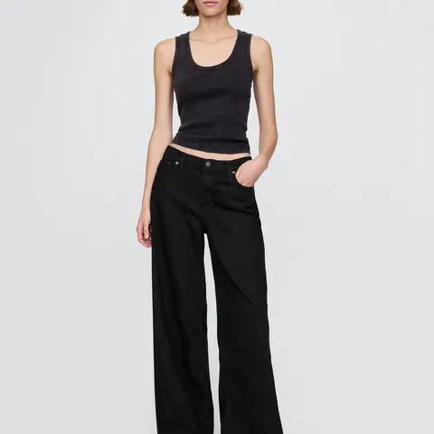 Gap Women's Mid Rise UltraSoft Baggy Jeans