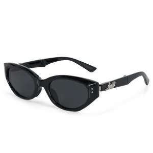 Castanza Folding Sunglasses, Unisex Fashionable Glasses (Black)