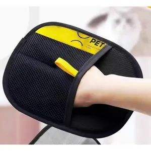 2Pcs Sticky Pet Hair Remover Gloves, Electrostatic 2-Way Brush Grooming Tool, Efficient Fur Removal for Dogs Cats, Suitable for Sofa, Carpet, Household Daily Cleaning