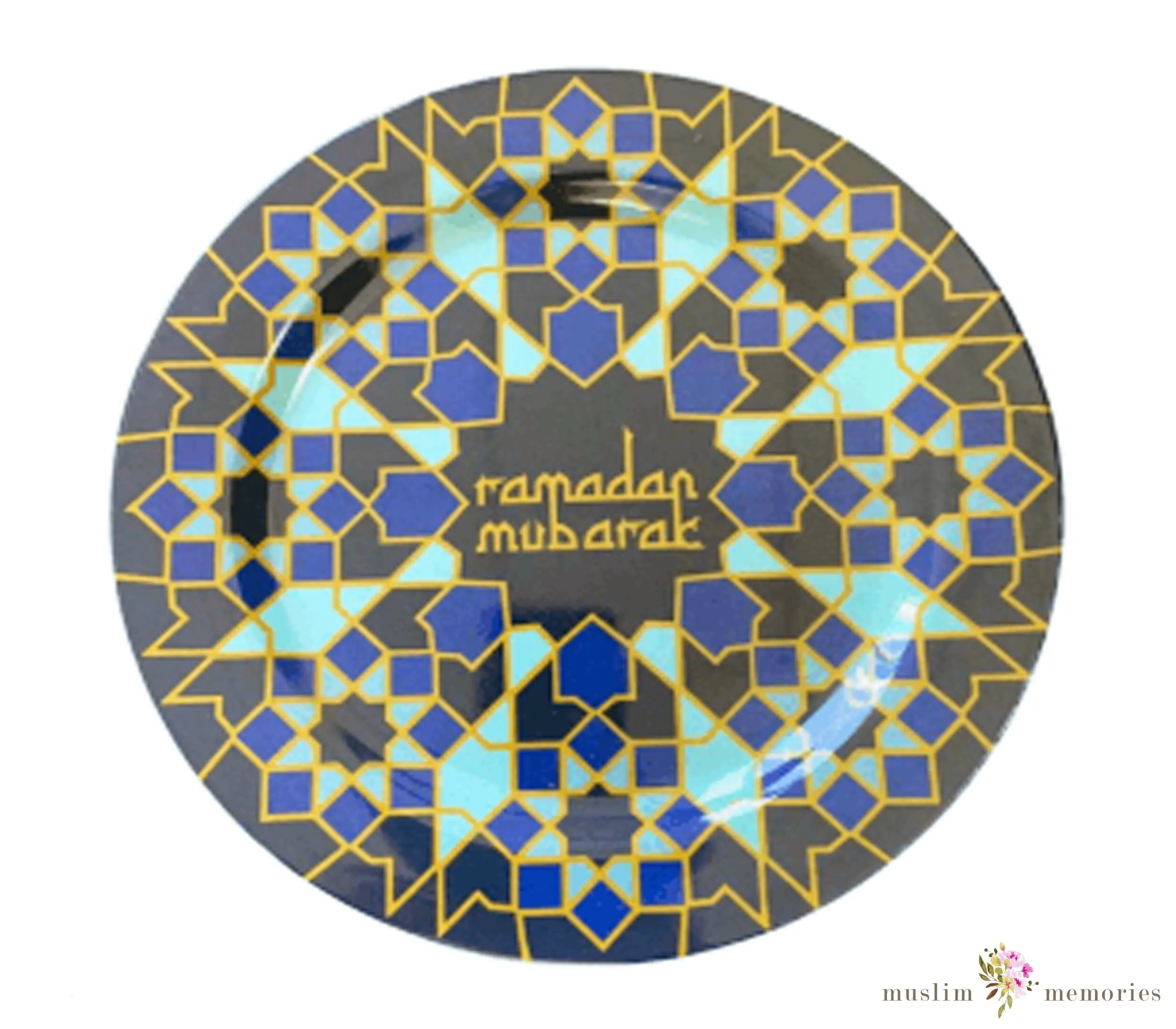 Ramadan Arabesque Melamine Dinner Plates Set of 4