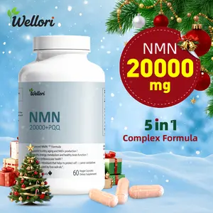2x Wellori NMN Supplement 20000mg with PQQ GABA Resveratrol & Passion Fruit Extract Supports Anti-aging NAD+ Precursor for Healthy Aging & Cardiovascular Health