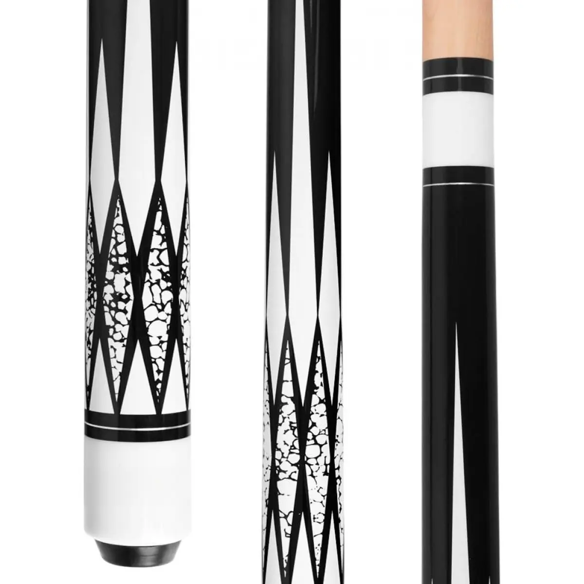 58-in Straight Canadian Maple Wood Pool Cue Stick - 0.64 kg, Moisture & Warping Protection, Graphic Design Handle, League Play & Home Billiards Cues