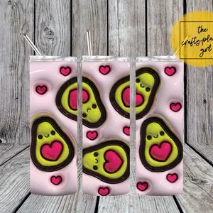Avocado Hearts 20oz Tumbler
