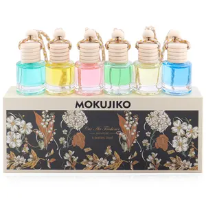 6-Pack Christmas Car Essential Oil Aromatherapy – Suspended Air Freshener for Cars & Homes, Natural Auto Interior Diffuser (Unisex) – Durable for Holiday Drives