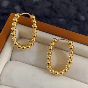 YEAHLOVE Vintage Retro Beaded Statement Earrings | Timeless Luxury Jewelry for Everyday Wear, Gifting & Good Luck