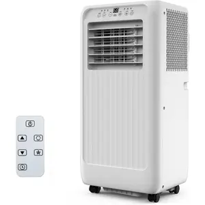 Portable Air Conditioners 10000 BTU for Rooms Up to 450 Sq, Ft, Portable AC with Cooling, Dehumidifier, Fan & Sleep Modes, Stand Up AC Units with Remote Control and Auto Evaporation