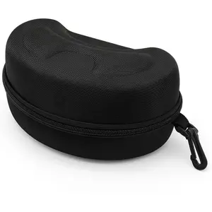 Big Large Snow Goggles Case, Hard EVA Ski Goggles Case with Aluminum Bag Hook & High-Performance Proof Zipper -Lightweight Travel Carrying Snowboard Goggles Bag