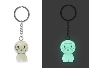 Bape Baby Milo Figure GID Keychain Green
