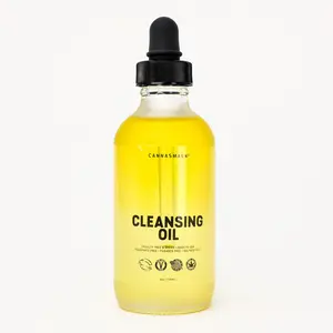 CannaSmack Cleansing Oil - Gentle Oil Cleanser, Daily Makeup Remover- Hemp Seed Oil, Argan Oil, Rosehip Seed Oil - All Skin Types - Non-Drying