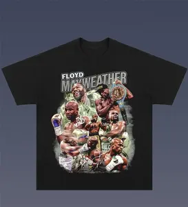 Floyd Mayweather ''Boxing'' Graphic T-Shirt Crewneck Shortsleeve Classic Menswear