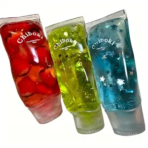 Glitter Green Clover Squeeze Toy Stress Relief Toothpaste Shaped Squishy Toy for Kids and Adults