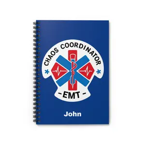 Personalized EMT Spiral Notebook - Chaos Coordinator - Great Gift for Emergency Responders, Notetaking, Journaling, & Planning