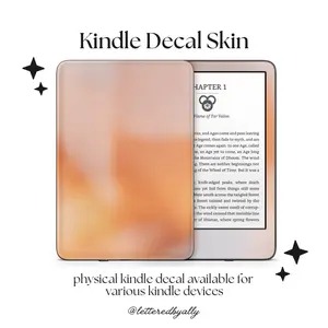Grumpy Sunshine Pink and Red and Orange Kindle E-reader Skin Vinyl Decal