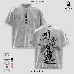 Shinigami Bleach Anime Washed T-Shirt, Tanktop, Sweatshirt and Hoodie Oversize Unisex, Heavy Cotton Casual Streetwear Vintage Urban Outfit Fashion Clothes Top Anime Fans for Men and Women