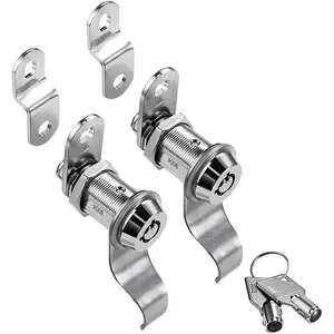 RV Locks for Storage Door 1-1/8 Inch, Camper Storage Locks for Travel Trailer Compartment Cabinet Drawer with Keys, Keyed Alike, 2 Pack